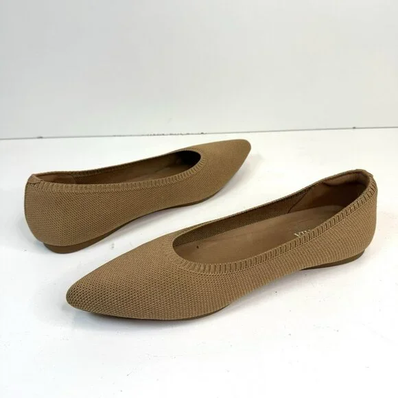 Vivaia Women's Tan Flats - Picture 6 of 9